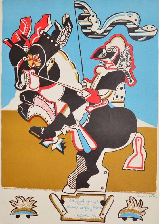 Image 1 of Simon Dittrich - Affiche de l'exposition de 1972