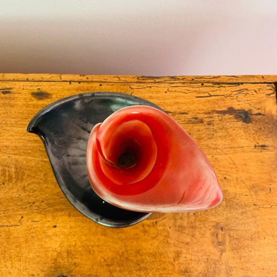 Image 1 of Paire de chandeliers vintage en céramique