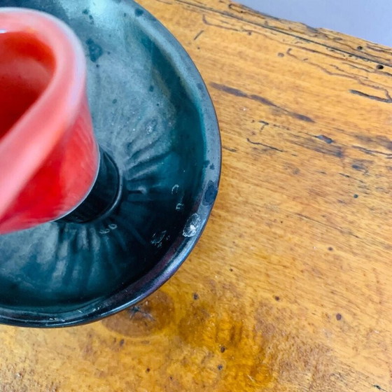 Image 1 of Paire de chandeliers vintage en céramique