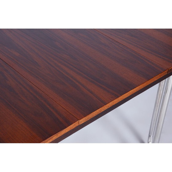 Image 1 of Table de salle à manger pliante Bauhaus tchèque vintage par Robert Slezak, années 1930
