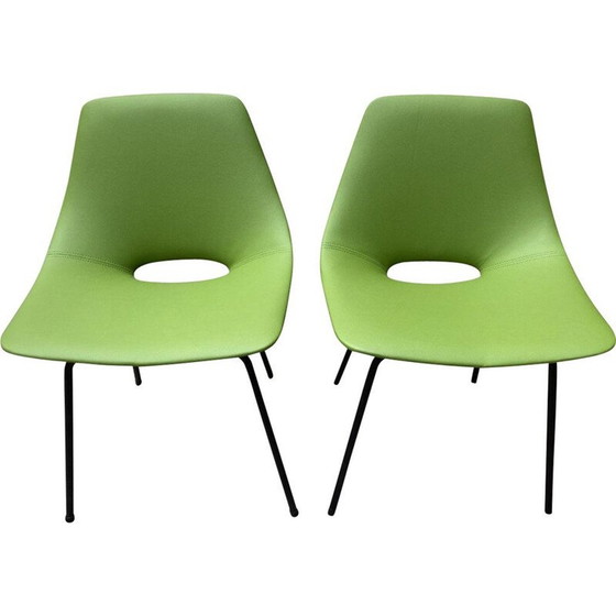 Image 1 of Paire de chaises Tonneau vintage de Pierre Guariche, 1955