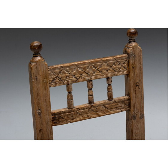 Image 1 of Chaises de salle à manger rustiques en paille, Espagne