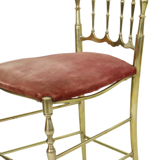 Image 1 of Chaise Chiavari italienne en laiton