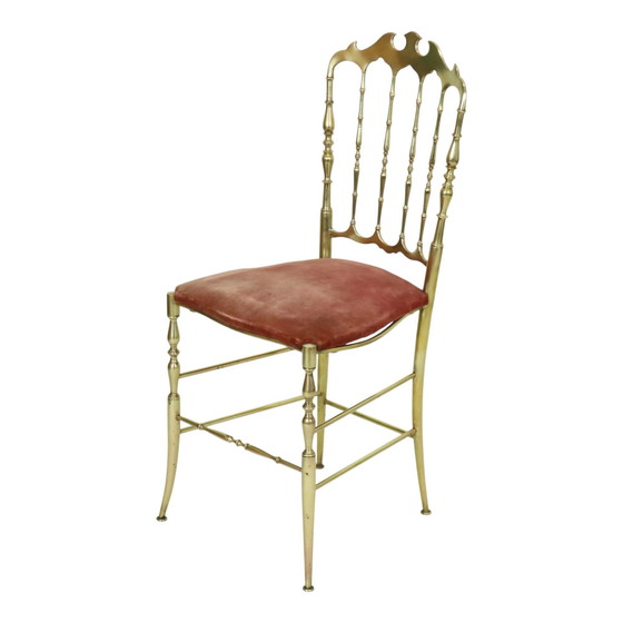 Image 1 of Chaise Chiavari italienne en laiton