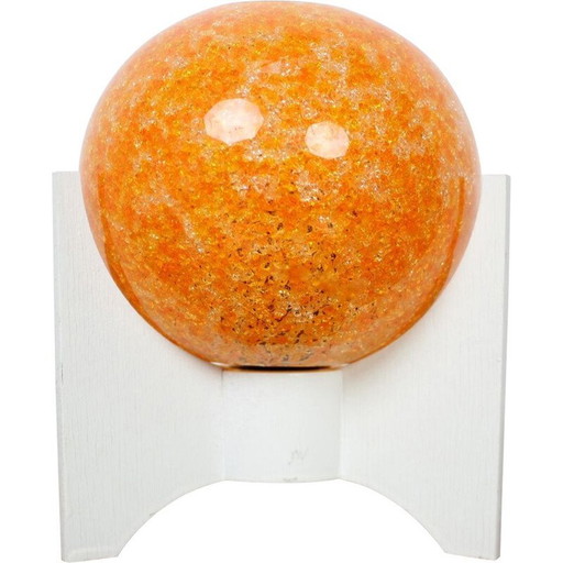 Lampe de table rocket vintage en bois et plastique dur, Tchécoslovaquie 1960