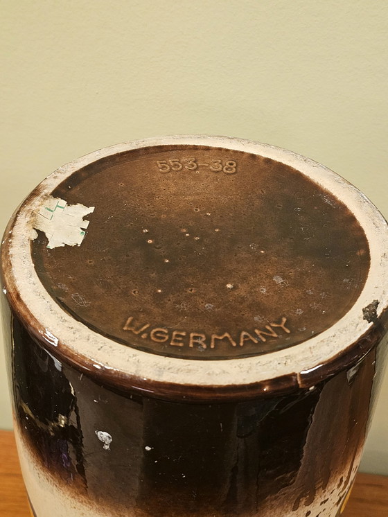 Image 1 of Vintage Large Floor Vase West Germany Scheurich Vase