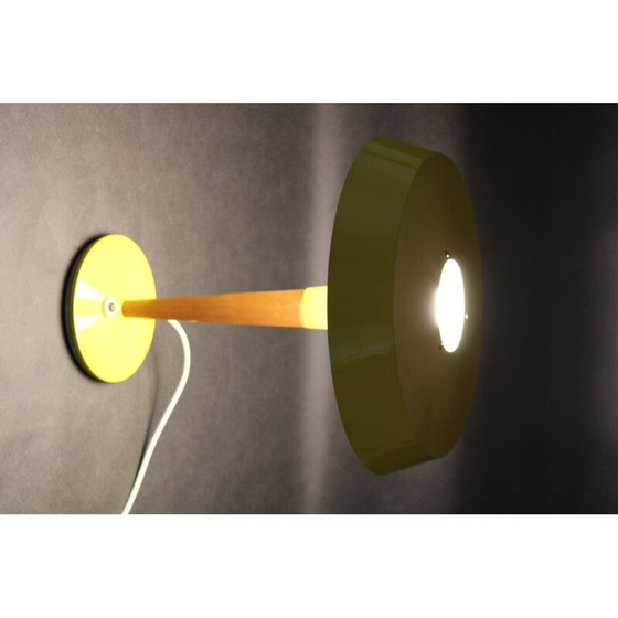 Image 1 of Lampe de table jaune vintage par Kamenicky Senov, Tchécoslovaquie 1970
