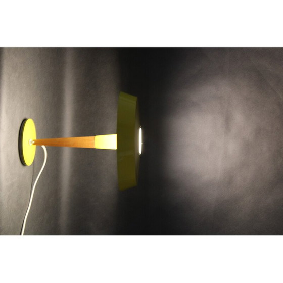 Image 1 of Lampe de table jaune vintage par Kamenicky Senov, Tchécoslovaquie 1970