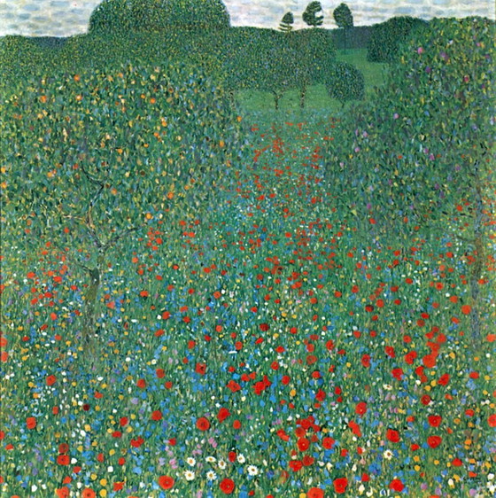 Image 1 of Gustav Klimt--Le champ de coquelicots