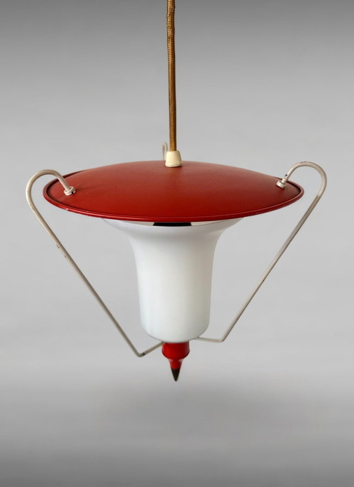 Philips Lampe pendante Vintage 1950s Verre Opalin