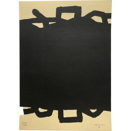 Image 1 of Lithographie originale vintage d'Eduardo Chillida, 1999