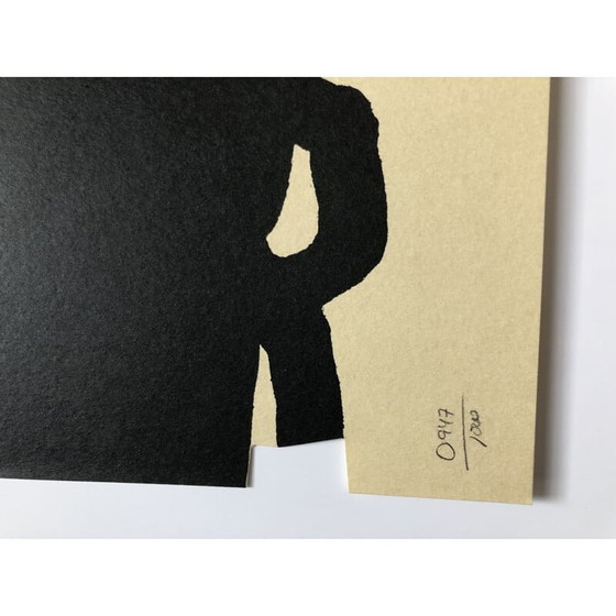 Image 1 of Lithographie originale vintage d'Eduardo Chillida, 1999