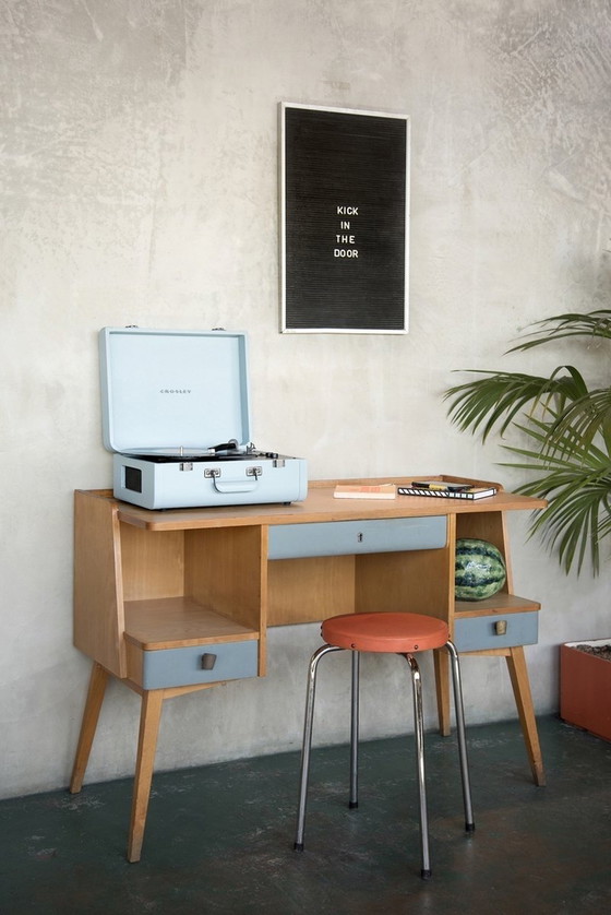 Image 1 of Bureau vintage des années 50 - Hêtre