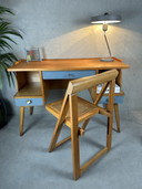 Bureau vintage des années 50 - Hêtre