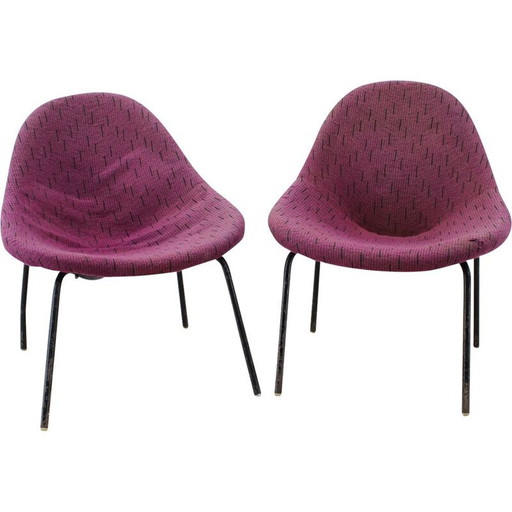 Paire de fauteuils vintage, Tchécoslovaquie 1970