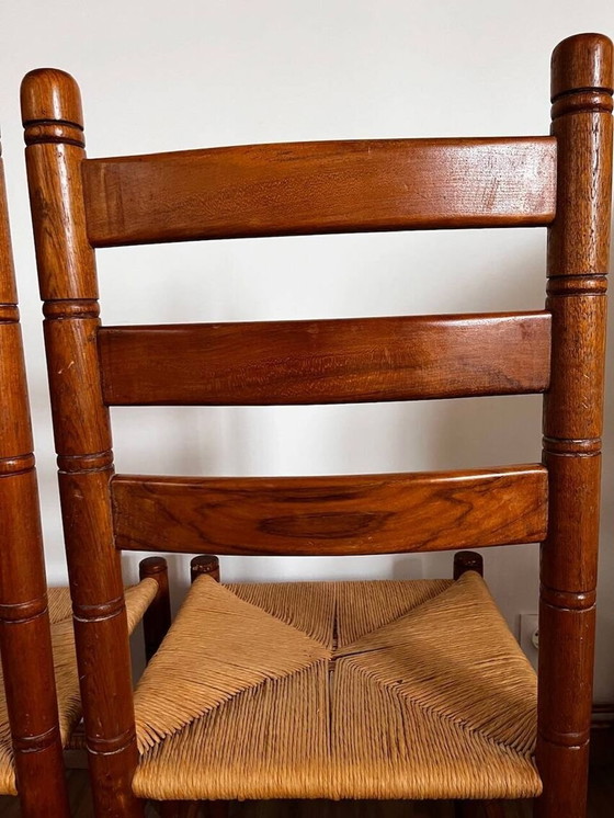 Image 1 of Paire De Chaises Bois
