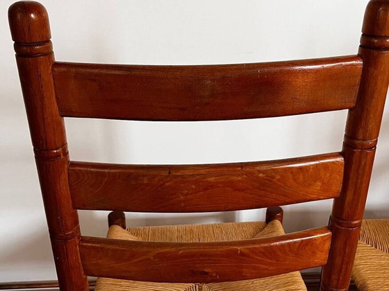 Image 1 of Paire De Chaises Bois