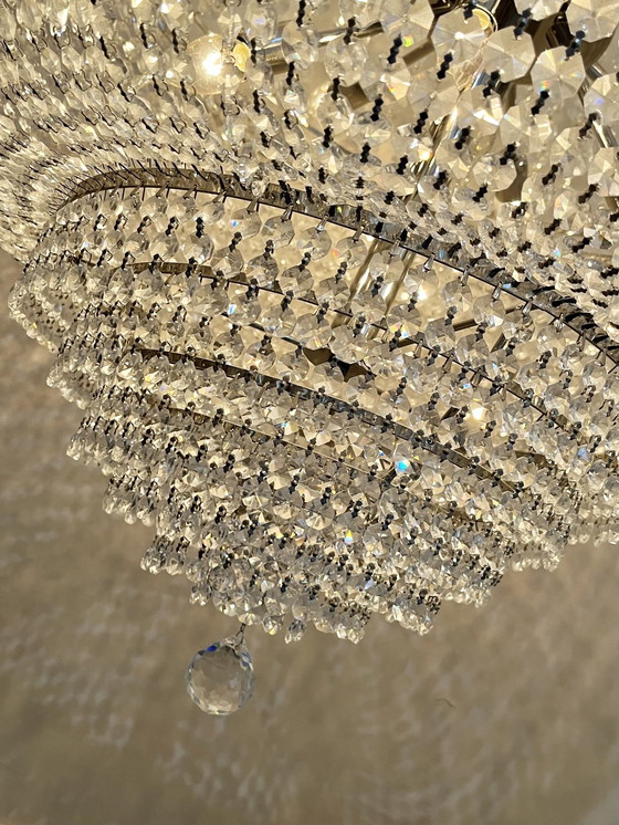 Image 1 of Design Cristallstrass Xxxl Chandelier Lampe pendante en cristal chromé