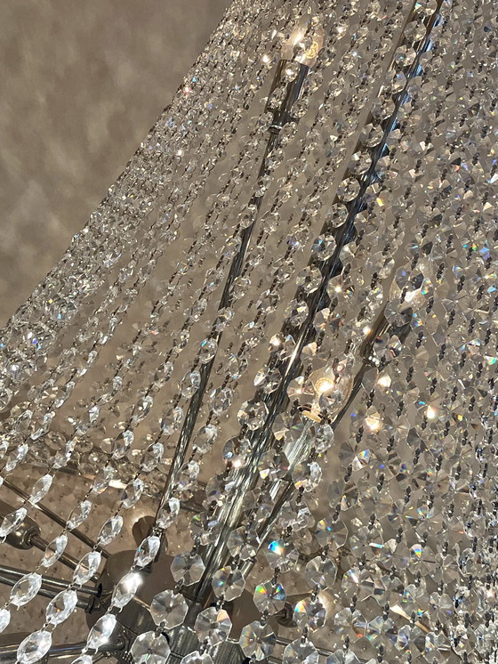 Image 1 of Design Cristallstrass Xxxl Chandelier Lampe pendante en cristal chromé