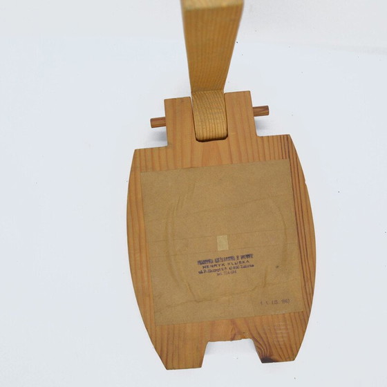 Image 1 of Miroir vintage par Pracownia Rzeźbiarstwa pour Henryk Kluska Zabrze, Pologne 1963