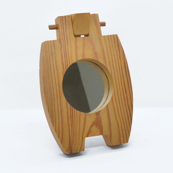 Image 1 of Miroir vintage par Pracownia Rzeźbiarstwa pour Henryk Kluska Zabrze, Pologne 1963