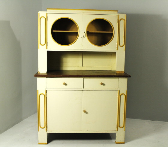 Image 1 of Armoire de cuisine rondocubiste, République tchèque, années 1920
