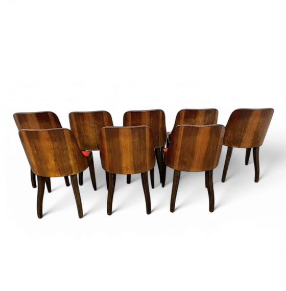 Image 1 of 8 X Chaises De Coene Frères Par Kortrijk Kunstwerkstede
Art déco 1930S