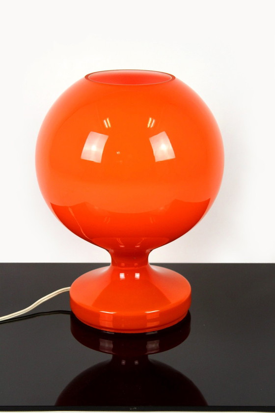 Image 1 of Lampe de table vintage en verre par Stepan Tabery pour Opp Jihlava, 1970S