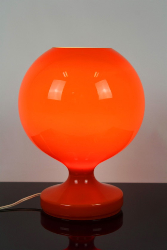 Image 1 of Lampe de table vintage en verre par Stepan Tabery pour Opp Jihlava, 1970S