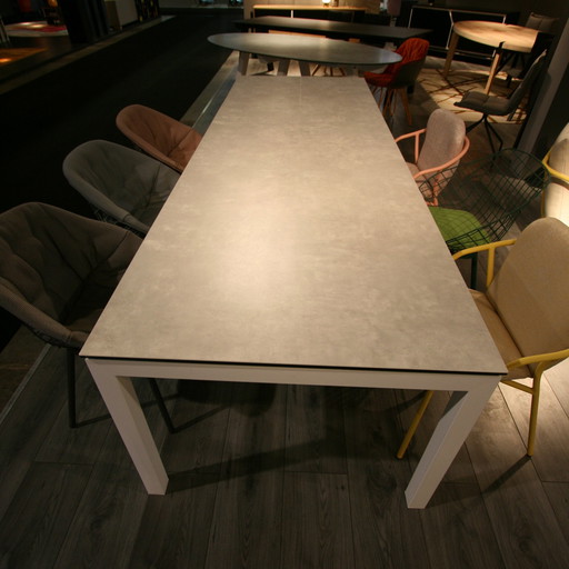 Table de salle à manger (pour l'intérieur ou l'extérieur) L220cm(+80cm) x 100cm