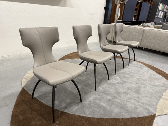 Image 1 of 4 Leolux Callas Dining Chair Senso Mist Leather