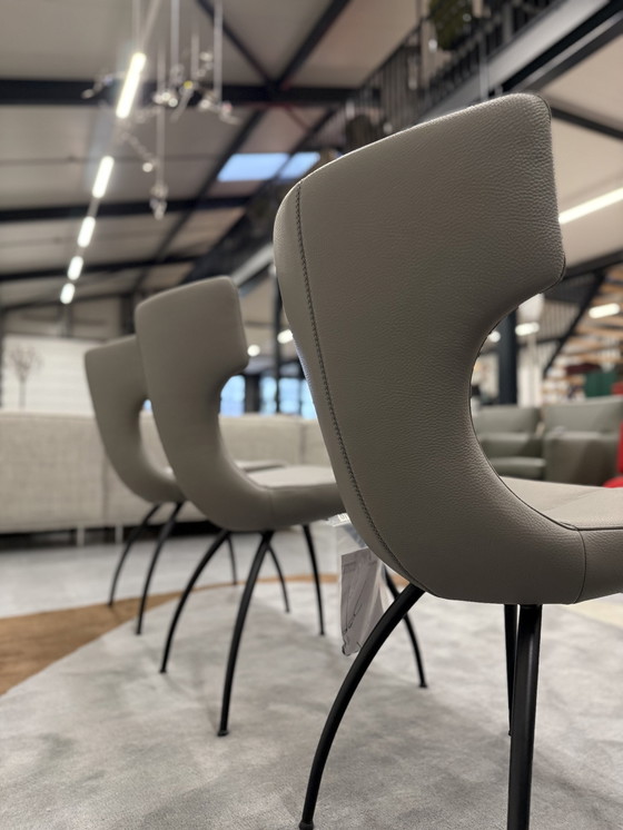 Image 1 of 4 Leolux Callas Dining Chair Senso Mist Leather