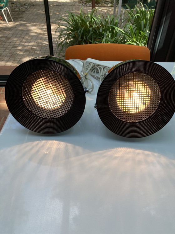 Image 1 of Paire De Lampe Murale Spot Italie Milano Stilnovo 