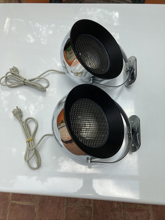 Image 1 of Paire De Lampe Murale Spot Italie Milano Stilnovo 