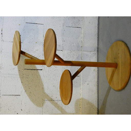 Porte-objets vintage en chêne massif pour Habitat, 1980