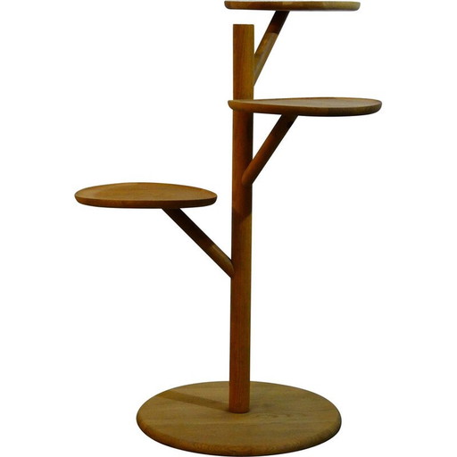 Porte-objets vintage en chêne massif pour Habitat, 1980