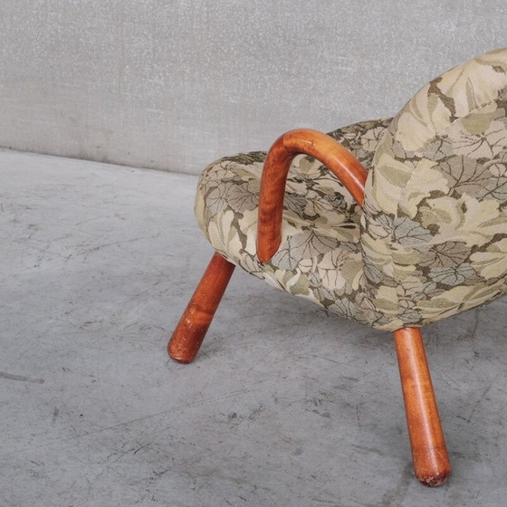 Image 1 of Fauteuil Clam danois du milieu du siècle par Arnold Madsen, années 1950
