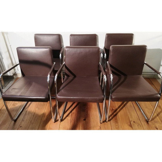 Image 1 of Fauteuil vintage en cuir Bono