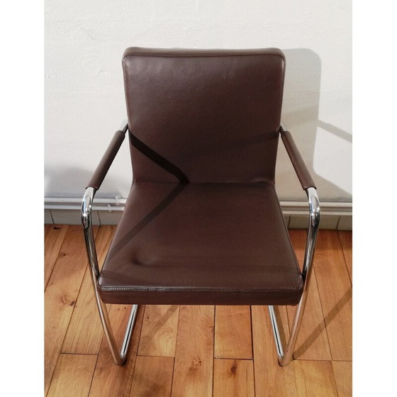 Image 1 of Fauteuil vintage en cuir Bono