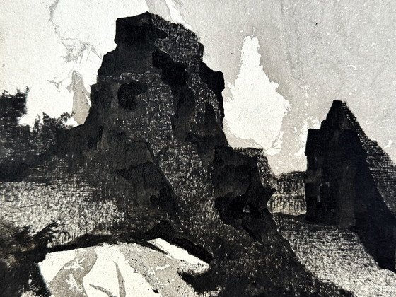 Image 1 of Paysage à l'encre (1975) - Eugène Eechaut (1928-2019)