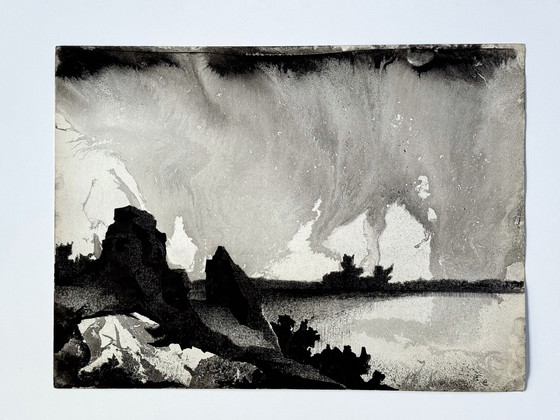 Image 1 of Paysage à l'encre (1975) - Eugène Eechaut (1928-2019)