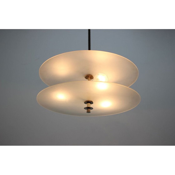 Image 1 of Lampe suspendue vintage art déco, 1930