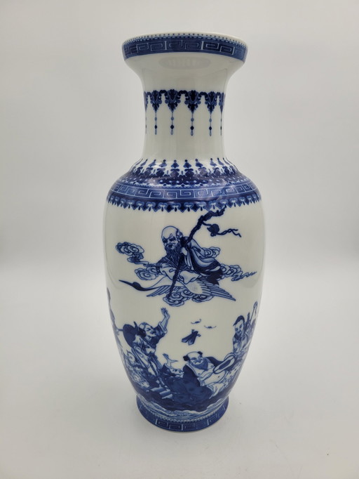 Grand Vase Motifs Chinois