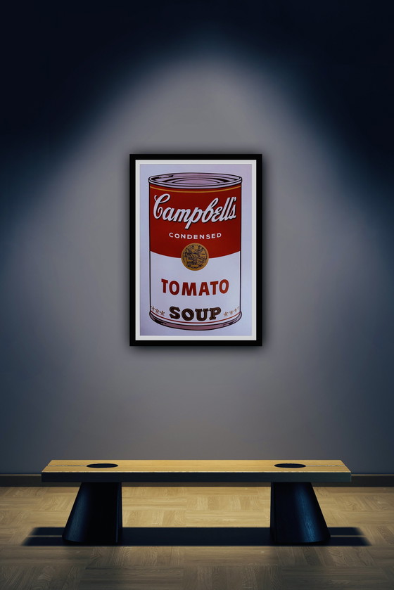 Image 1 of Andy Warhol : "Campbell's Soup I : Tomato, 1968". Fondation Andy Warhol pour les arts visuels, New York.