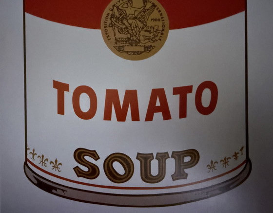 Image 1 of Andy Warhol : "Campbell's Soup I : Tomato, 1968". Fondation Andy Warhol pour les arts visuels, New York.