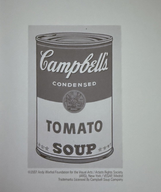 Image 1 of Andy Warhol : "Campbell's Soup I : Tomato, 1968". Fondation Andy Warhol pour les arts visuels, New York.