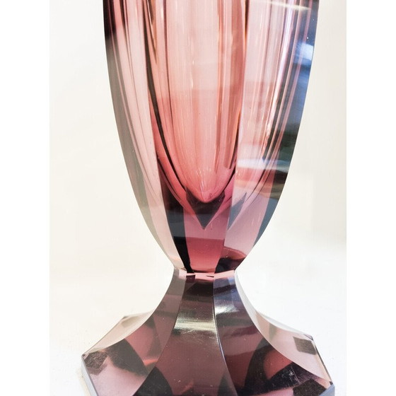 Image 1 of Vase Mid Century de Moser, tchèque
