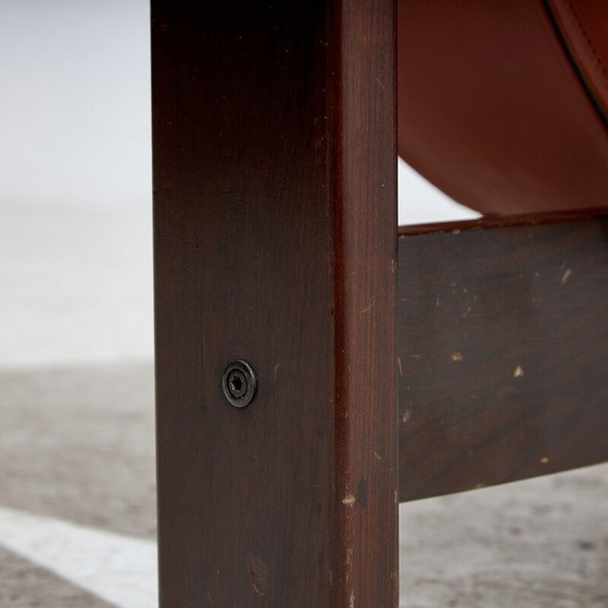 Image 1 of Chaise longue vintage en cuir brésilien par Jean Gillon pour Probel, 1960