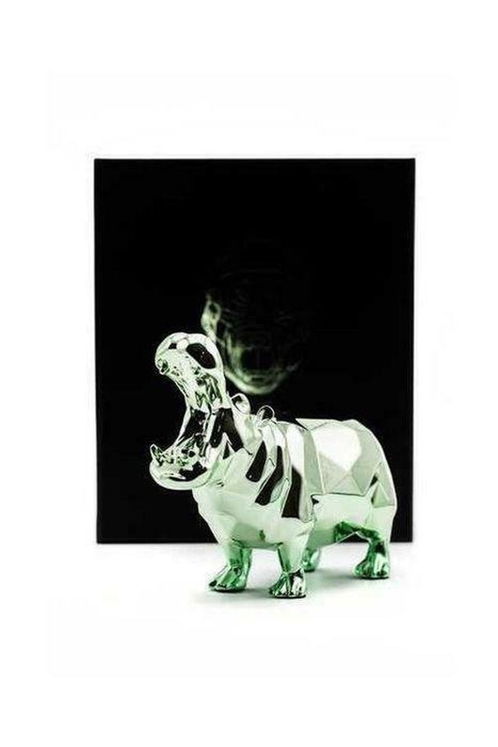 Image 1 of Richard Orlinski Hippo Spirit Green