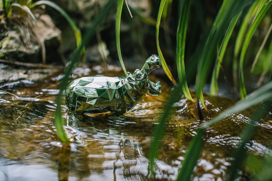 Image 1 of Richard Orlinski Hippo Spirit Green